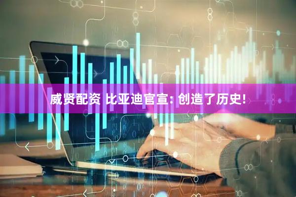 威贤配资 比亚迪官宣: 创造了历史!
