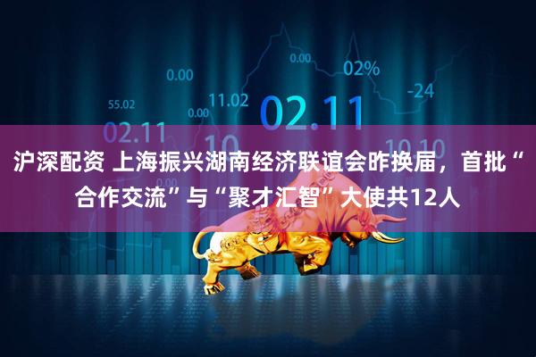 沪深配资 上海振兴湖南经济联谊会昨换届，首批“合作交流”与“聚才汇智”大使共12人